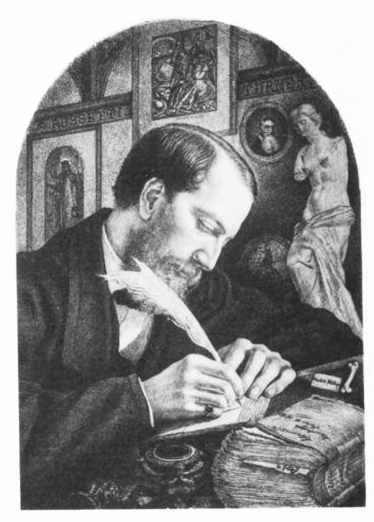 Clarence Cook, drawn by Thomas Farrar