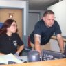 Crystal Timmons worked with Matt Jackson, the officer-in-charge of the Cold Spring Police Department, during her Haldane internship. Photo by M. Turton