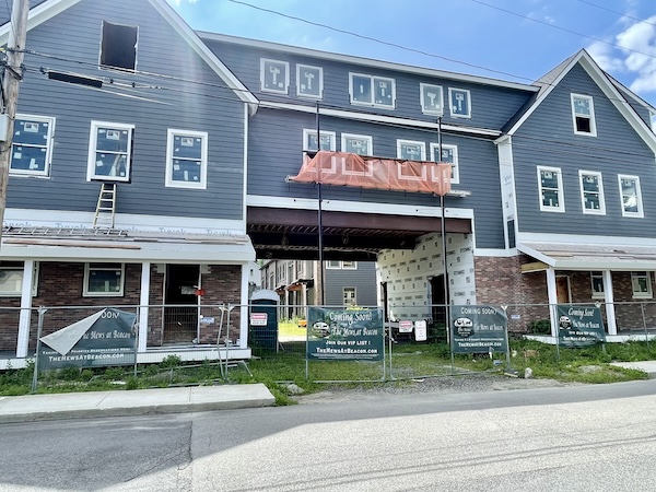 The city posted a stop-work order at 53 Eliza St. on April 22. (The Mews)