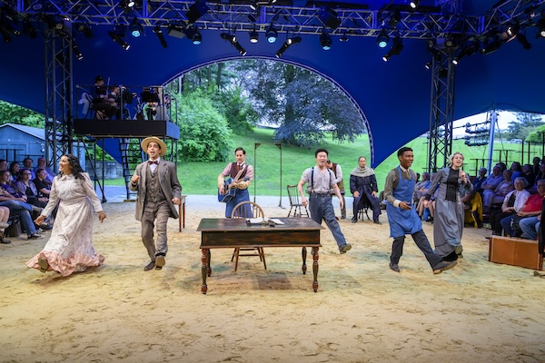 Performance of The Matchmaker, directed by Davis McCallum at Hudson Valley Shakespeare