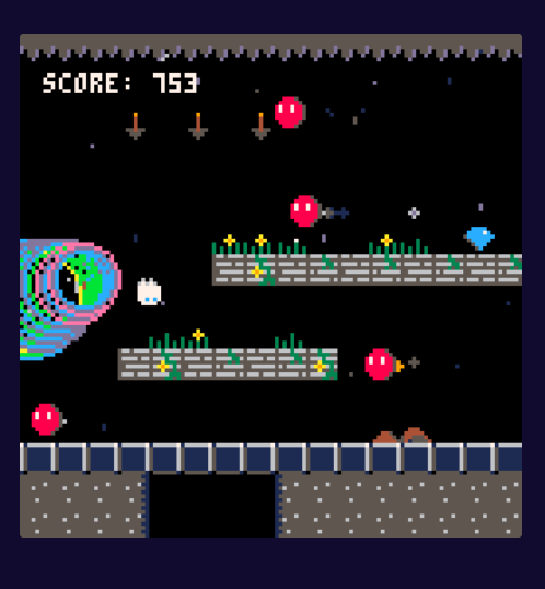 A screen capture from Flutter, a game developed by Valley Studios