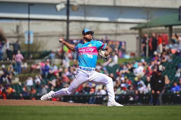 Lenny Torres Jr. has pitched 38 innings for the Louisville Bats.